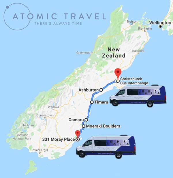 travel from dunedin to christchurch